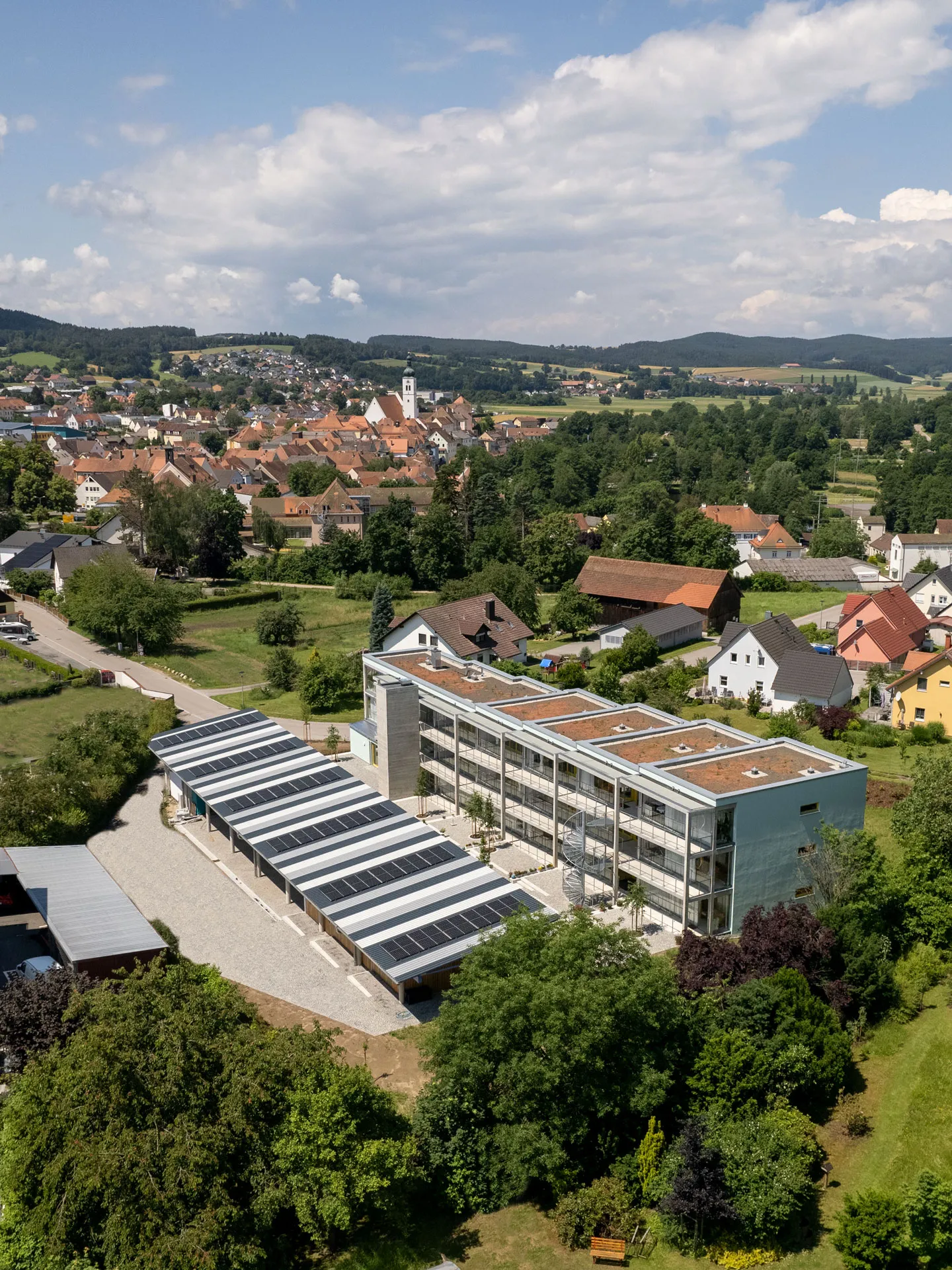 Luftaufnahme des Projekts "Am Ufertal"